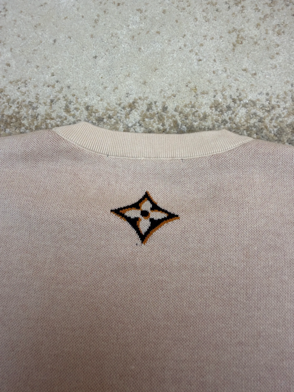 LV 1AK6YP Short-Sleeved Signature Crewneck