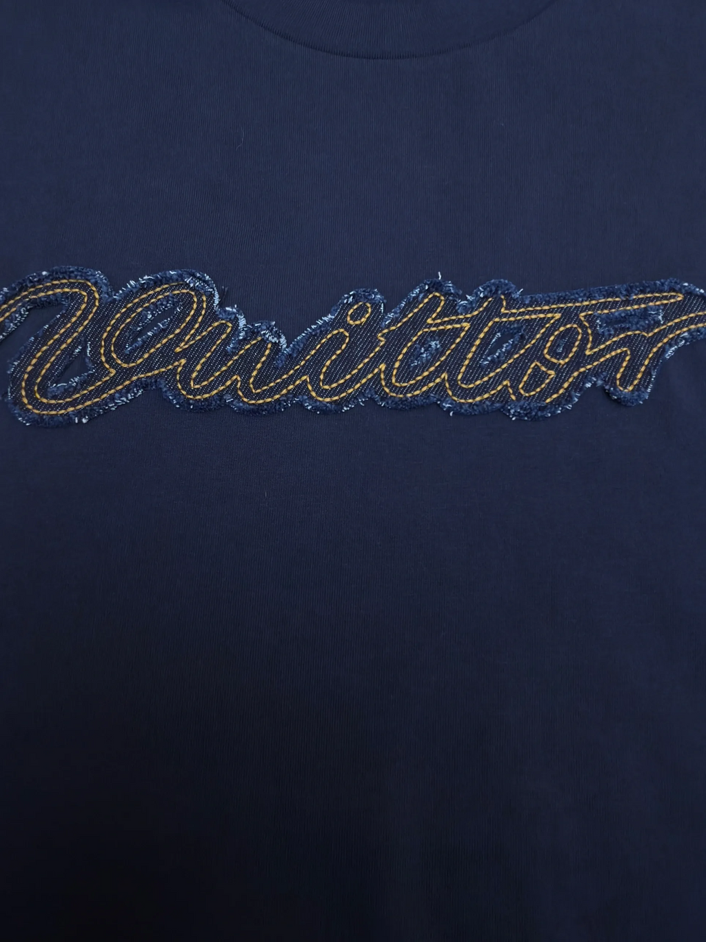 LV 1AK7HD Denim Signature T-Shirt