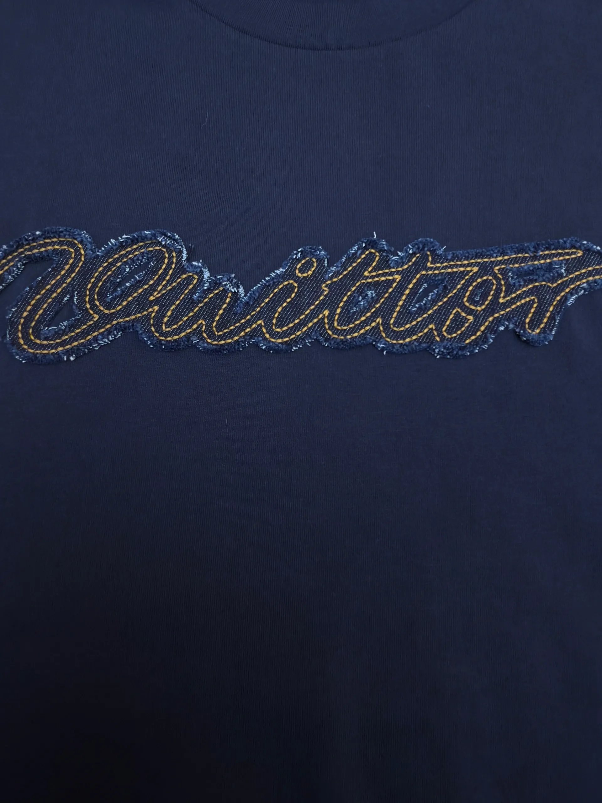LV 1AK7HD Denim Signature T-Shirt
