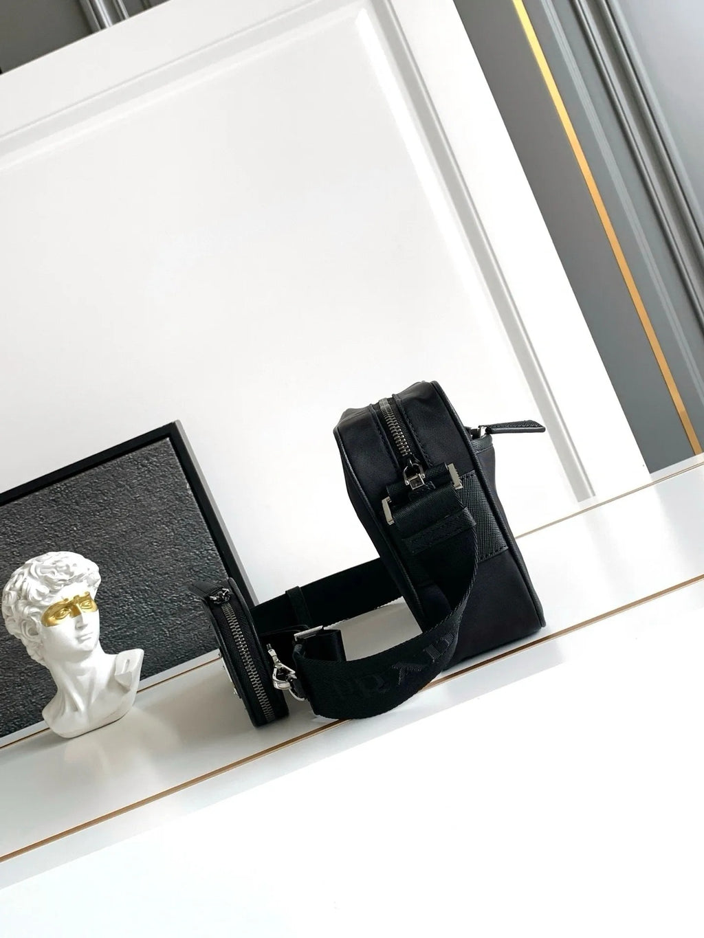 Prada Re-Nylon and Saffiano Shoulder Bag