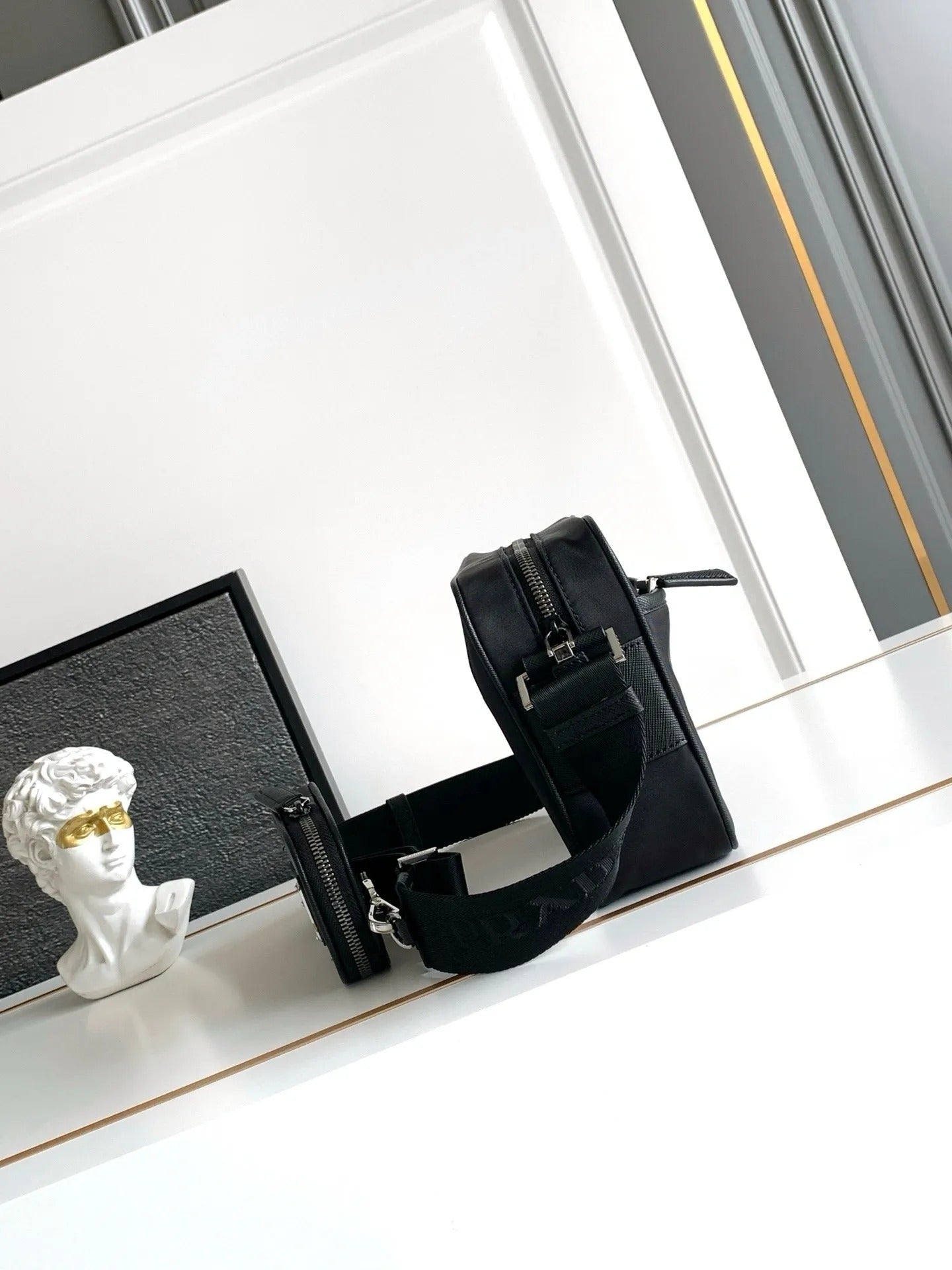 Prada Re-Nylon and Saffiano Shoulder Bag