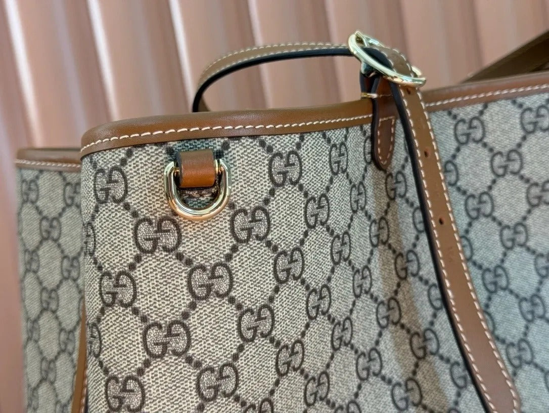 Gucci GG Emblem Maxi Tote Bag