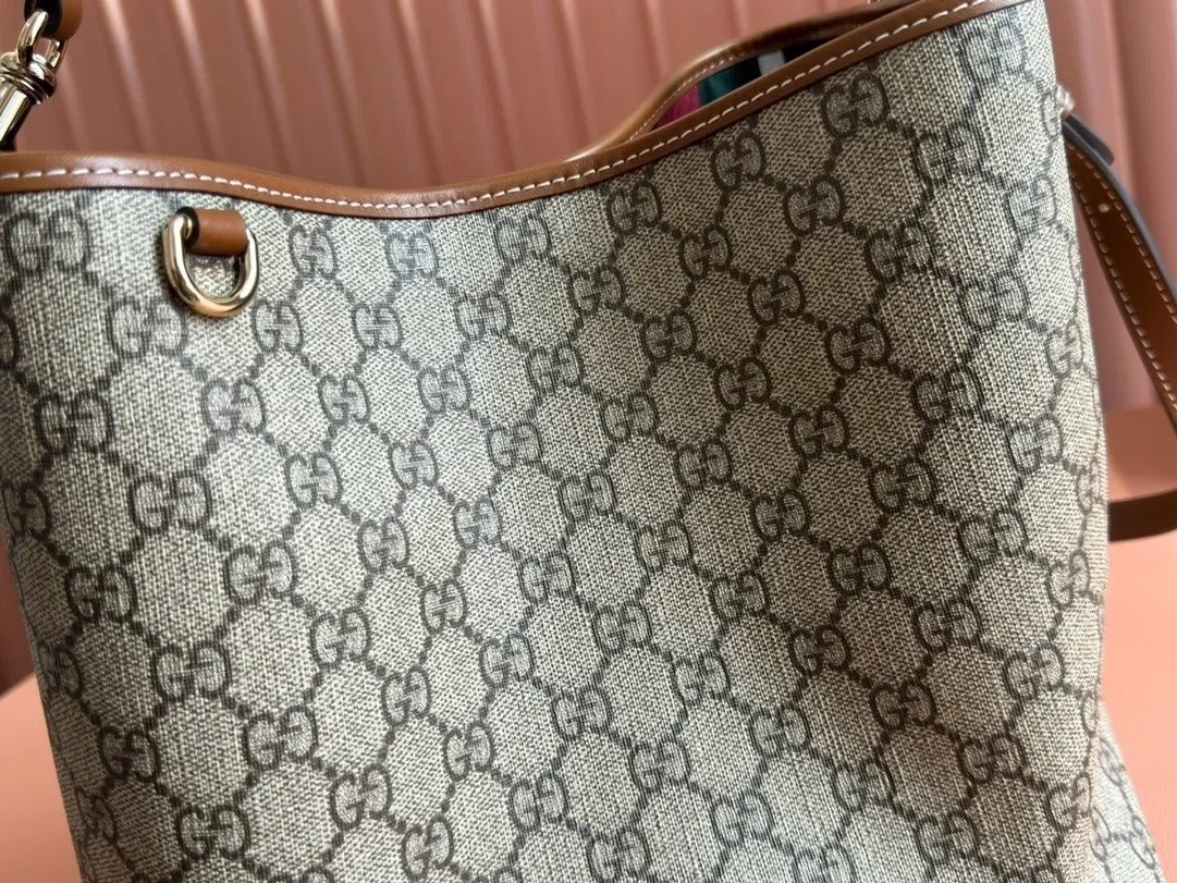 Gucci GG Emblem Bucket Bag