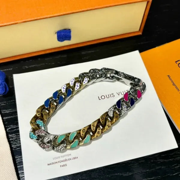 LV Chain Links Patches Bracelet