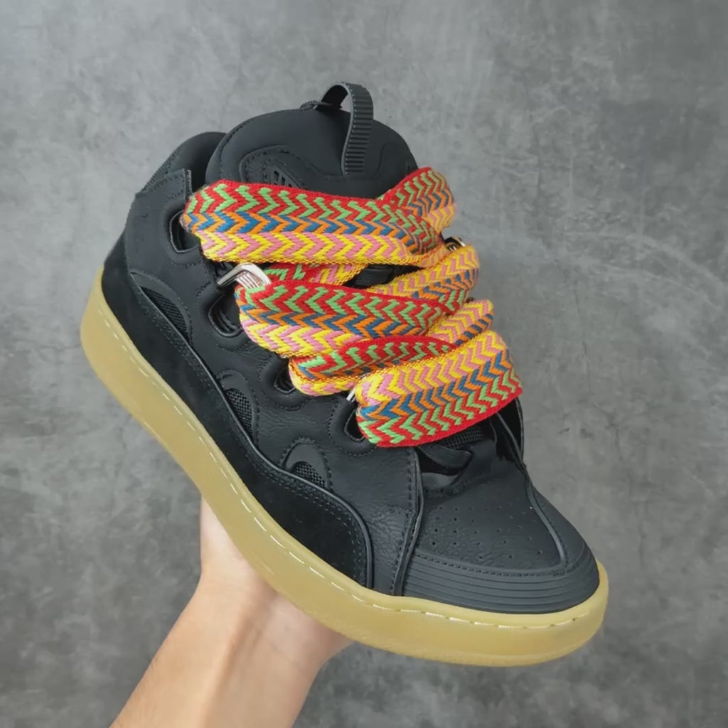 Lanvin Leather Curb Black