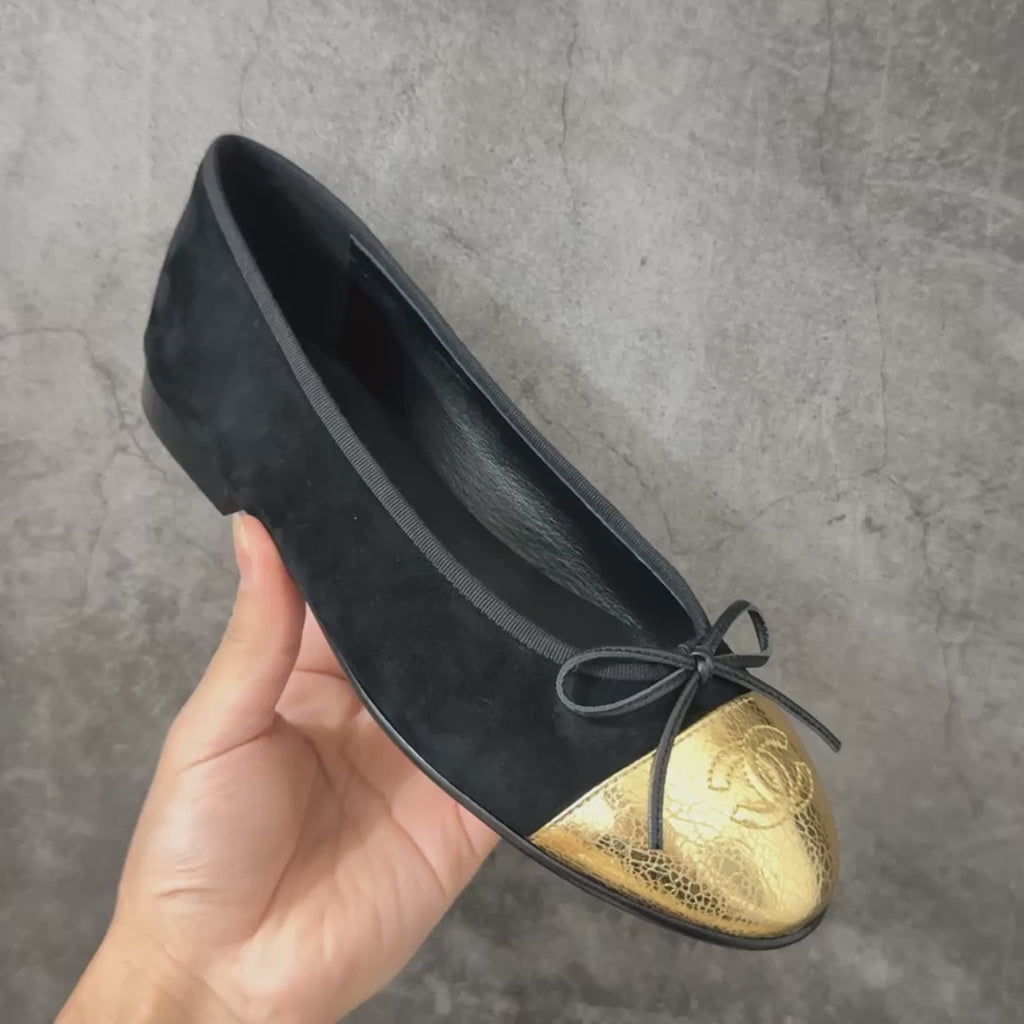 Chanel Classic Ballet Flats In Suede