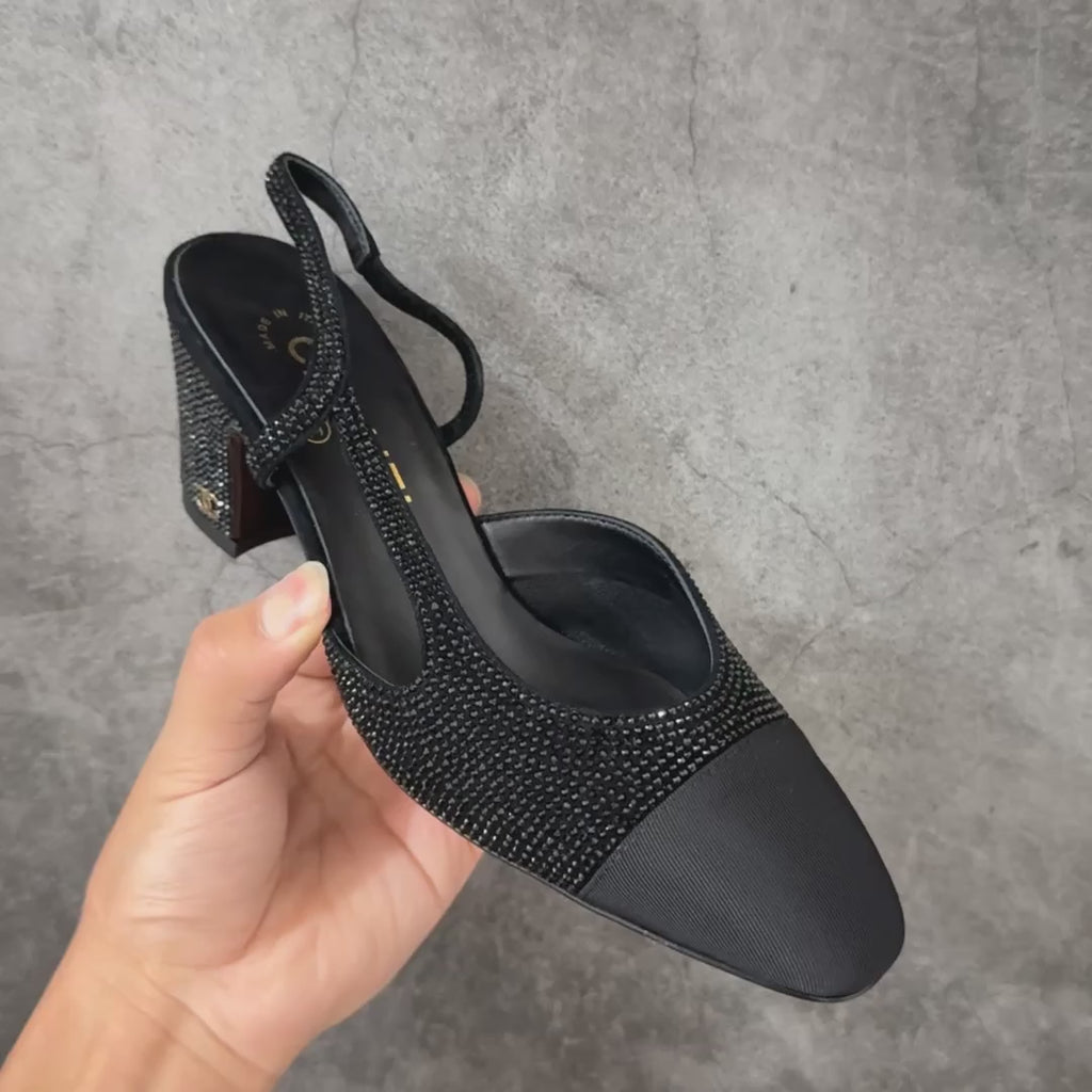 Chanel Slingbacks in Strass