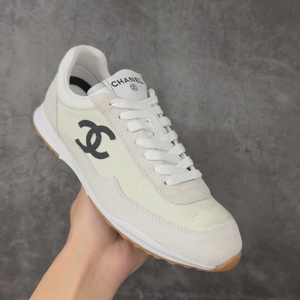 Chanel Trainer Sneakers in Fabric and Suede
