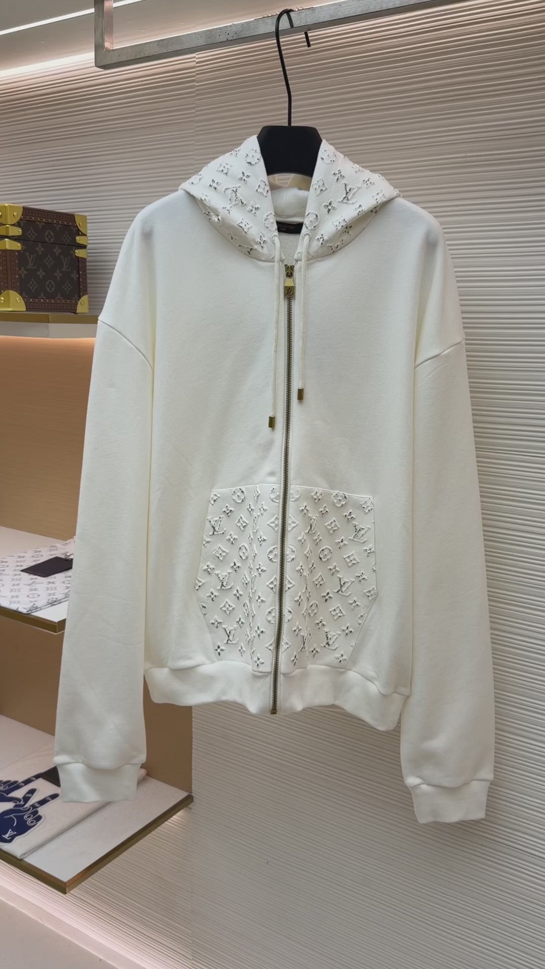 LV 1AKOX2 Reflective Zippered Hoodie