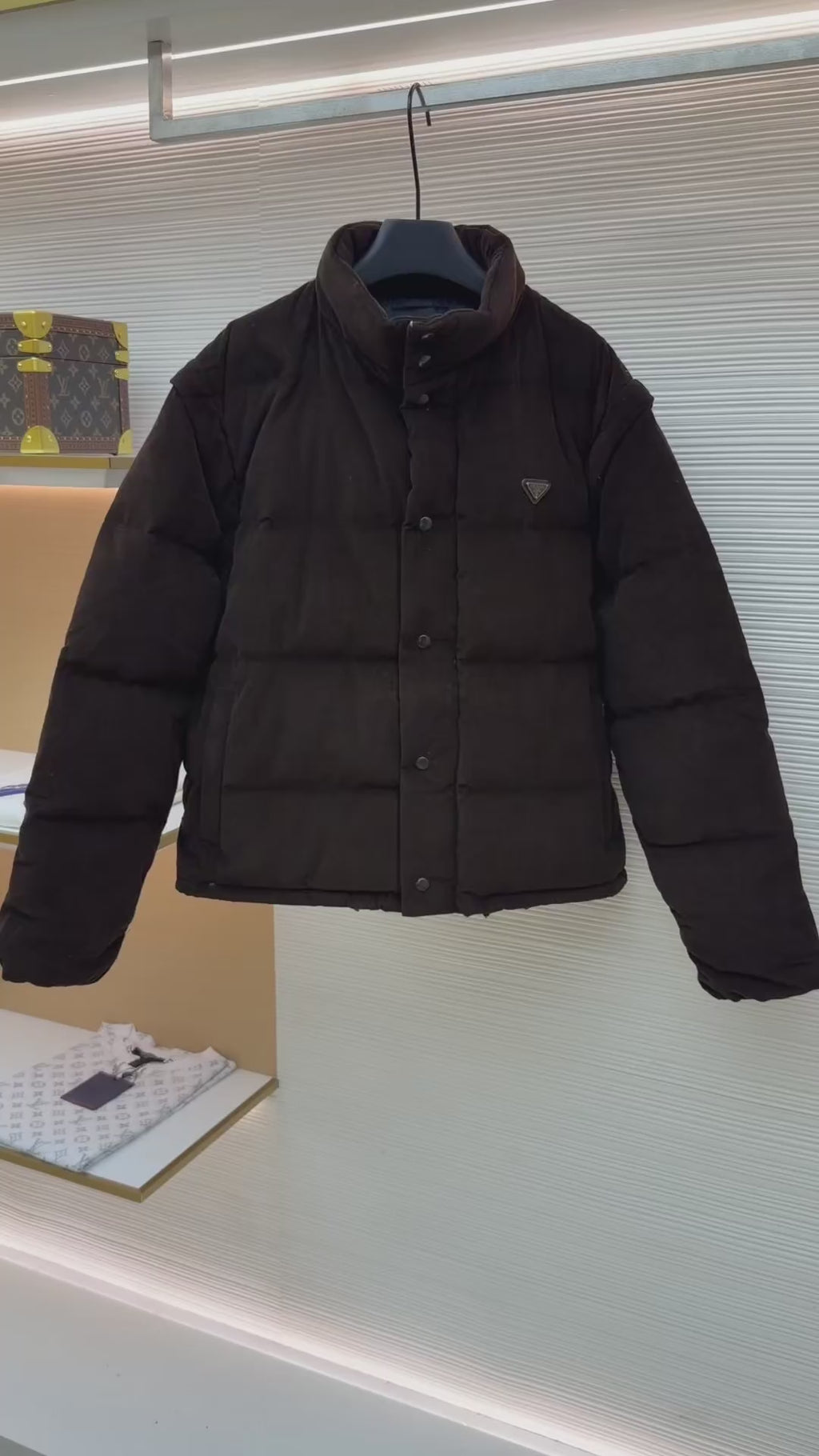 Prada Corduroy Quilted Jacket