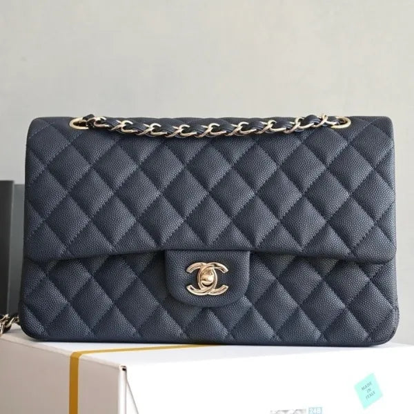 Chanel Classic Flap Bag in Grained Shiny Calfskin