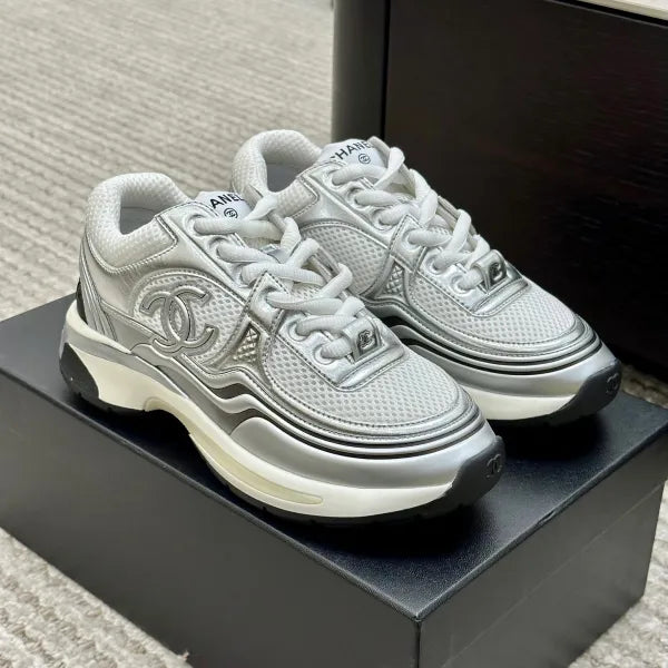 Chanel Laminated Sneaker in Fabric