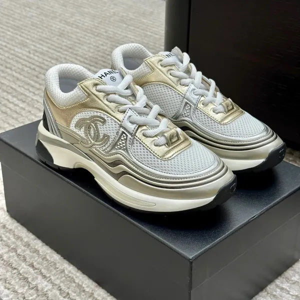 Chanel Laminated Sneaker in Fabric