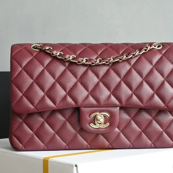 Chanel Classic Flap Bag in Grained Shiny Calfskin