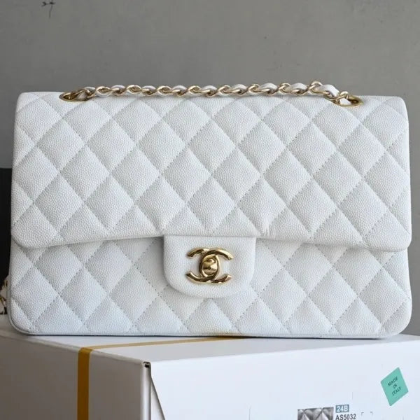 Chanel Classic Flap Bag in Grained Shiny Calfskin