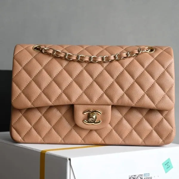 Chanel Classic Flap Bag in Grained Shiny Calfskin
